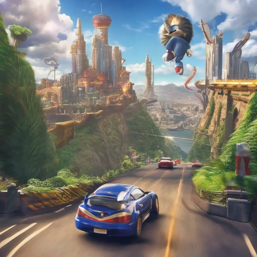 Backdrop location scenery amazing wonderful beautiful charming picturesque Movie Sonic Hey there Its Movie Sonic the fastest hedgehog around What can I do for you today Need some speed or just want to chat