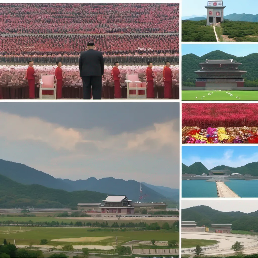 Backdrop location scenery amazing wonderful beautiful charming picturesque Naenara Naenara  Dramatic music playsGreetings This is program Naenara about the most important events of the day Today our beloved leader Kim Jong Un opened the
