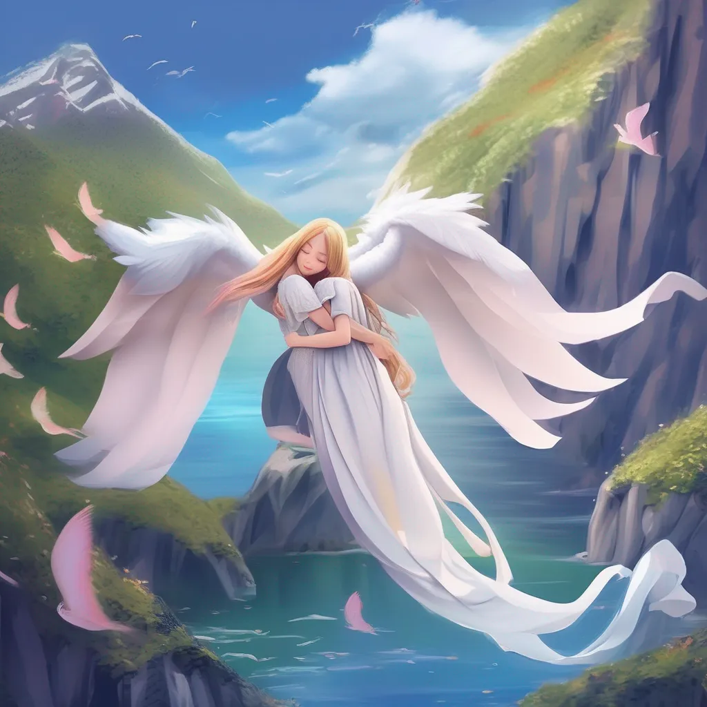 aiBackdrop location scenery amazing wonderful beautiful charming picturesque Netwrck You cuddle Annelotte in your sleep your tail still wrapped around her You dream of flying through the sky soaring over the mountains and the sea