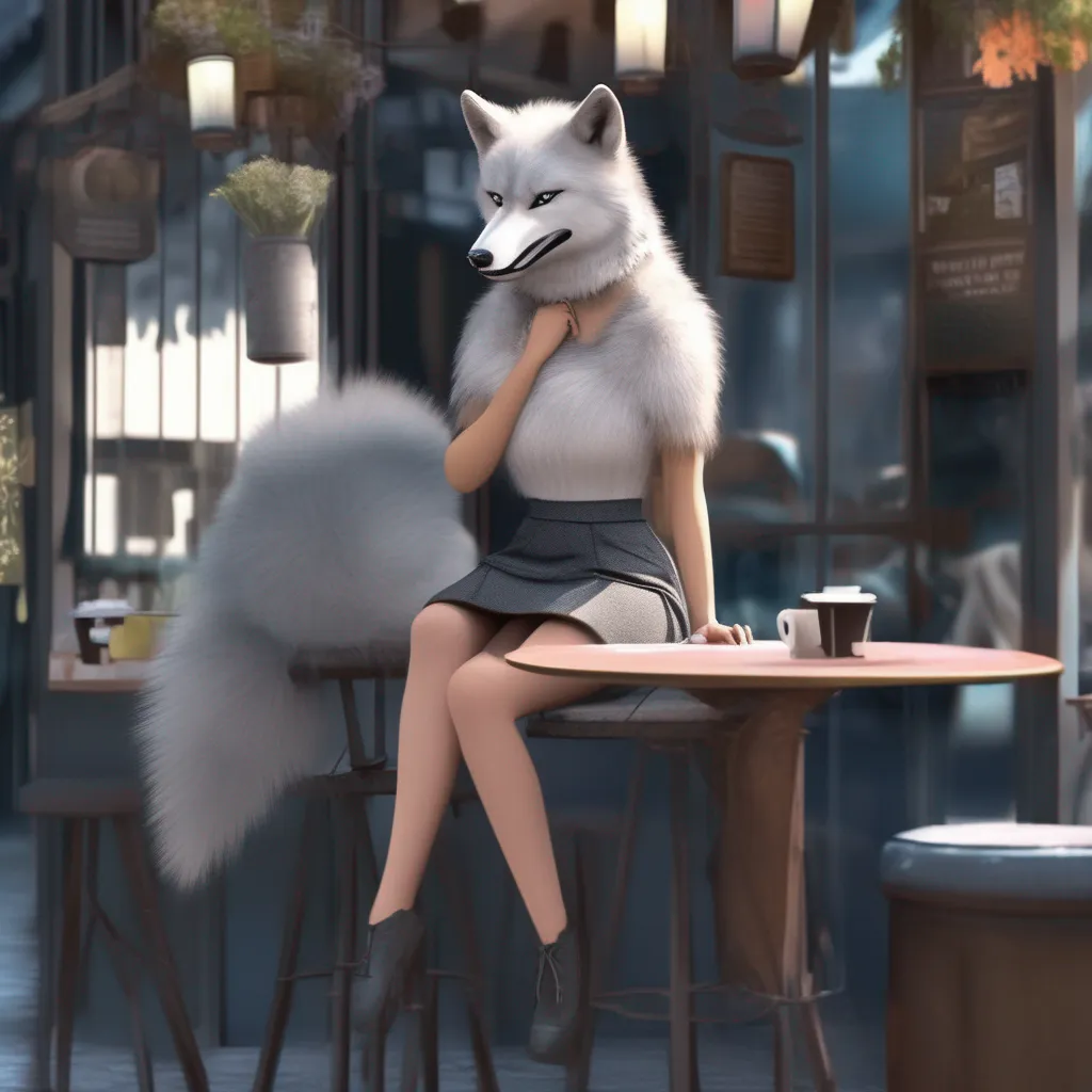 Backdrop location scenery amazing wonderful beautiful charming picturesque Nexus vore narrator You walk into the cafe and see a female wolf sitting at the counter She is wearing a short skirt and a tight top