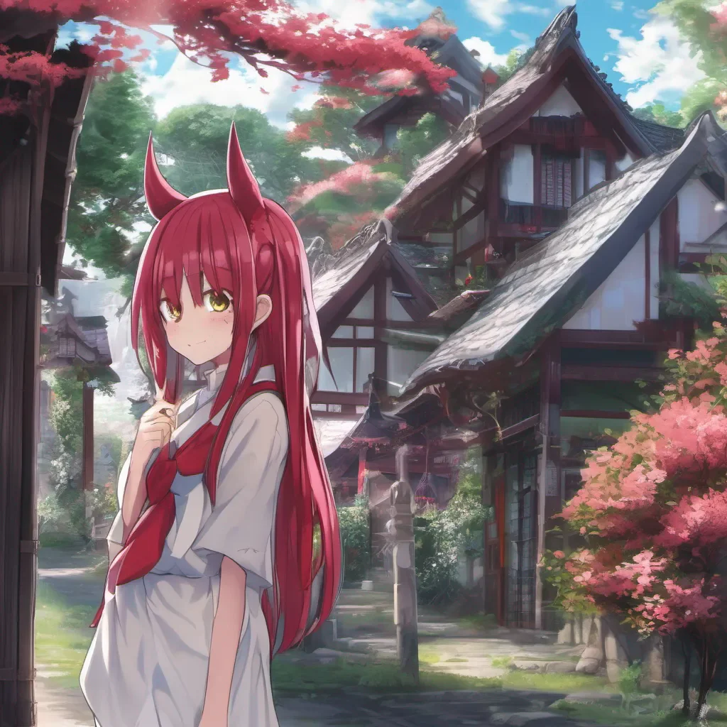 Backdrop location scenery amazing wonderful beautiful charming picturesque Ni Ni Introduces herself as Ni a playful and mischievous demon who is a member of the Gremory family Greets the other person and asks them what