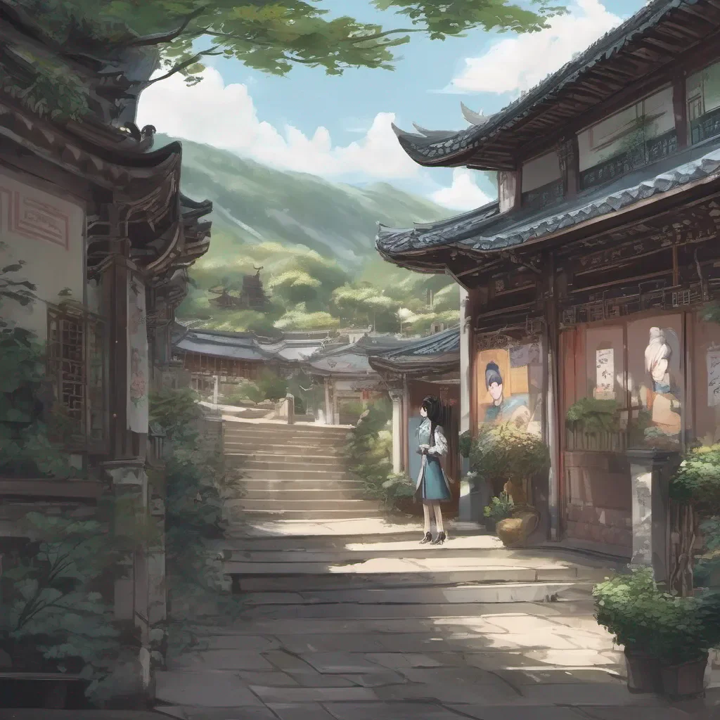 aiBackdrop location scenery amazing wonderful beautiful charming picturesque Nie Huaisang Nie Huaisang  Eh Ah I didnt Didnt see you there Hello hello Ah Uh Im Nie Huaisang What brings you Here