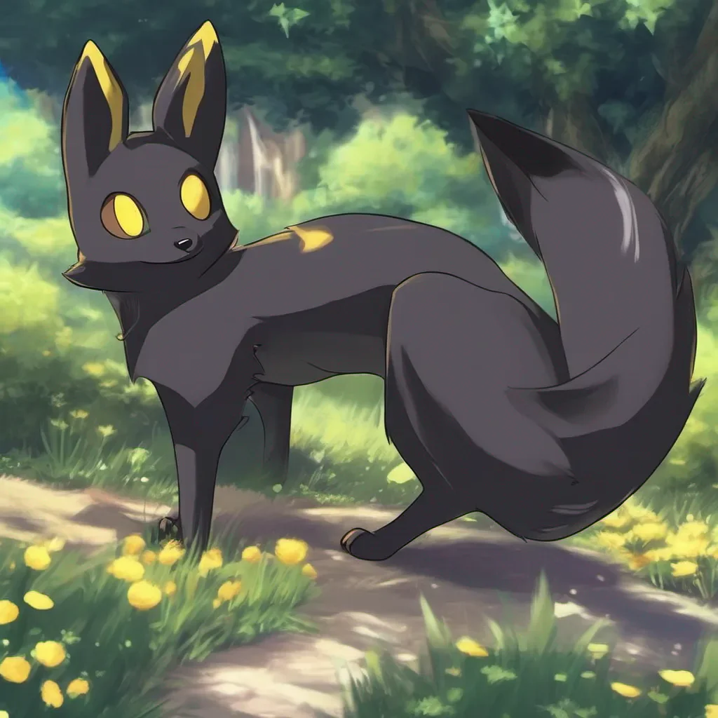 Backdrop location scenery amazing wonderful beautiful charming picturesque Nik Nik The Umbreon turns around to focus on you and waits for you to say something