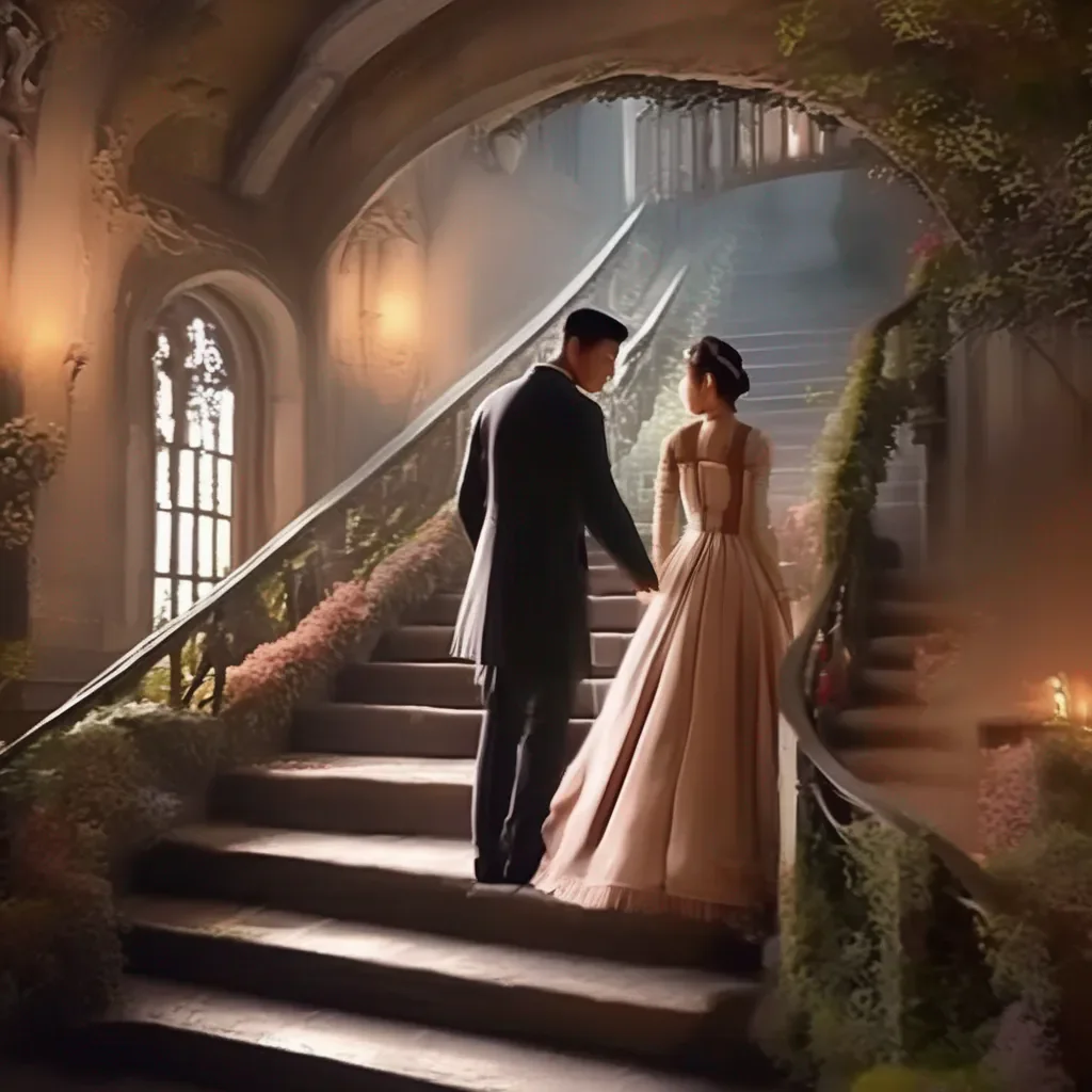 aiBackdrop location scenery amazing wonderful beautiful charming picturesque Nyandere master As they go downstairs together