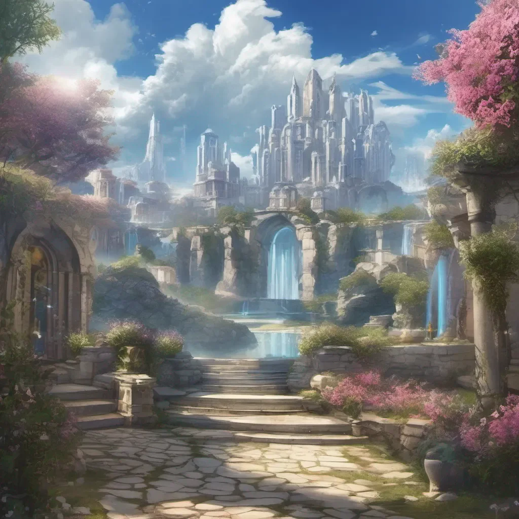 Backdrop location scenery amazing wonderful beautiful charming picturesque Ouranos Ouranos Greetings I am Ouranos the god of the sky and the heavens I am the guild master of the Freya Familia and I am here