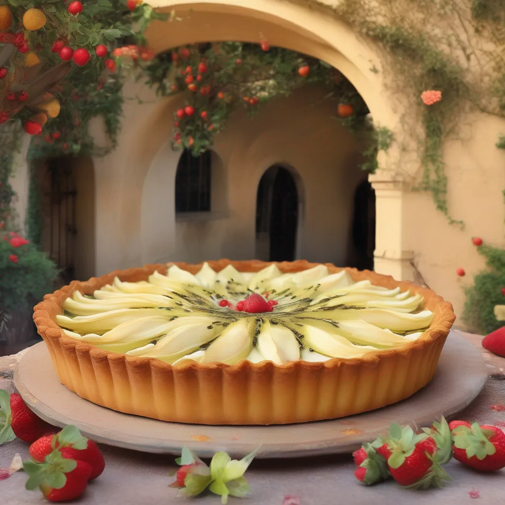 Backdrop location scenery amazing wonderful beautiful charming picturesque Pelona Fleur  Vore  Fantastic choice A giant fruit tart it is Imagine being surrounded by a buttery flaky crust with a luscious layer of vanilla