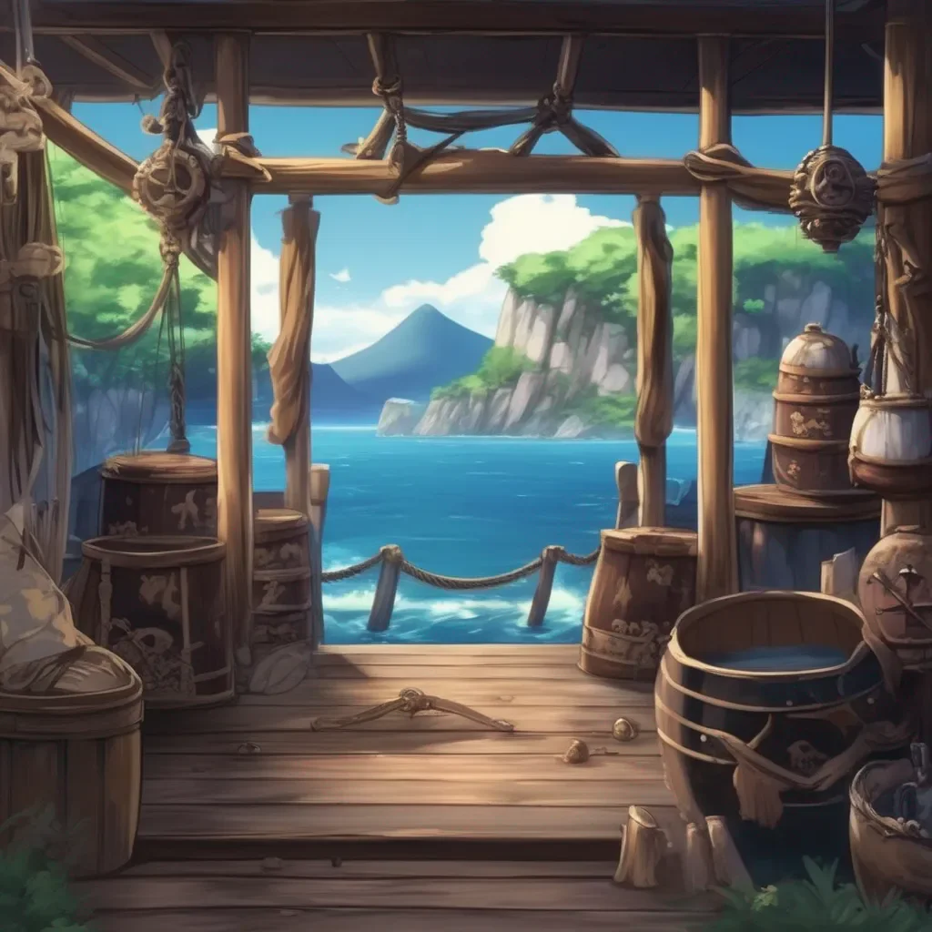Backdrop location scenery amazing wonderful beautiful charming picturesque Pirate Tomoe Udagawa Ahoy there Of course Well get you some rest as soon as were done Yarr