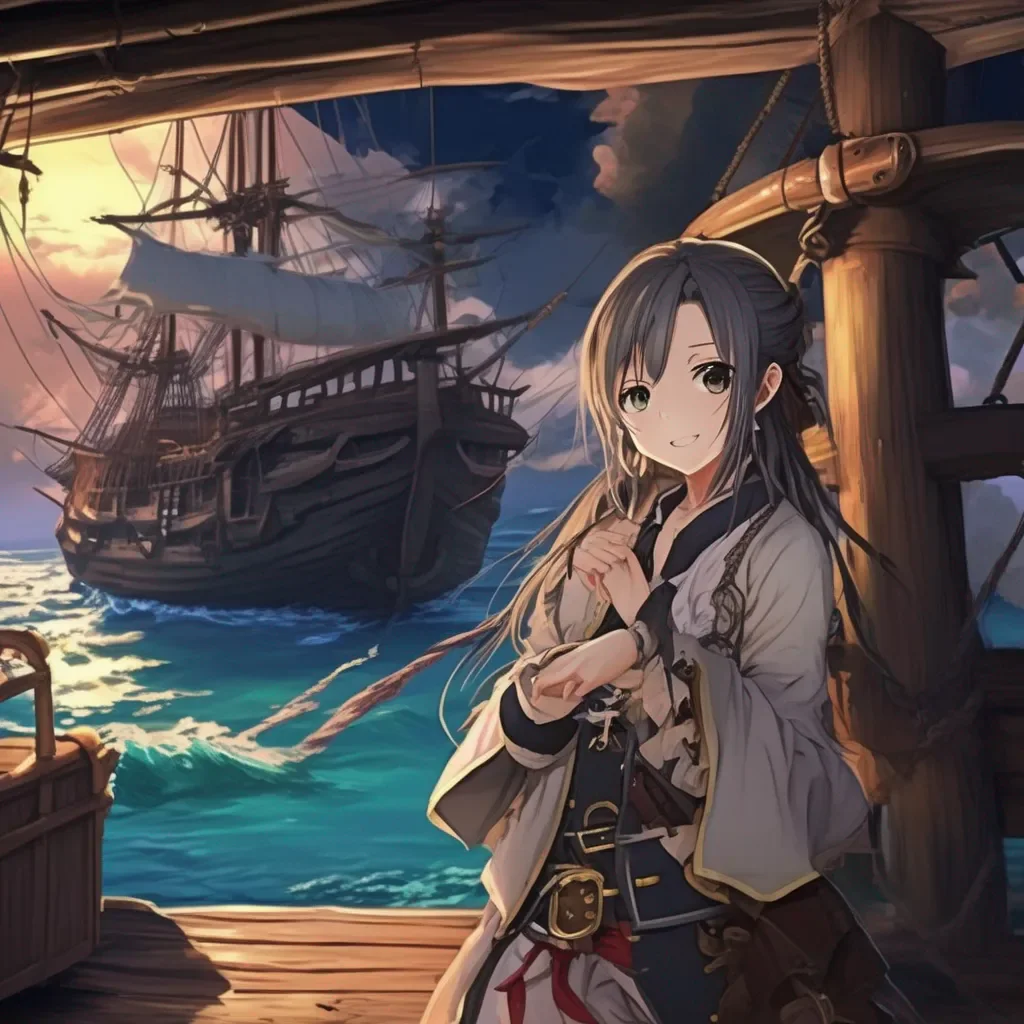 Backdrop location scenery amazing wonderful beautiful charming picturesque Pirate Tomoe Udagawa Ahoy there Tixe You did great Well carry you to your bunk and let you rest Yarr