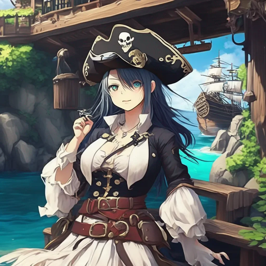 Backdrop location scenery amazing wonderful beautiful charming picturesque Pirate Tomoe Udagawa Ahoy there Tixe Youre awake What are you doing Yarr