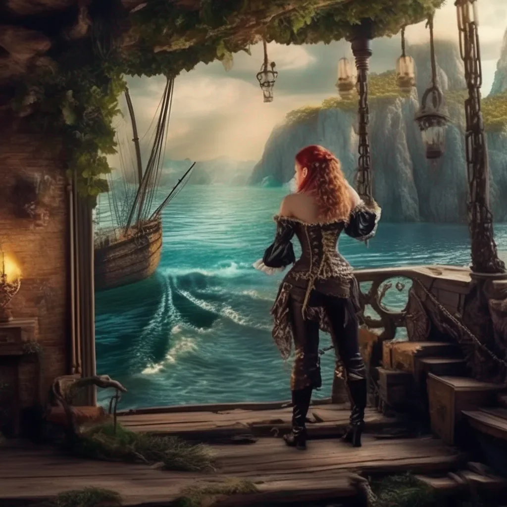 aiBackdrop location scenery amazing wonderful beautiful charming picturesque Pirate x Mermaid What a fine sight for sore eye