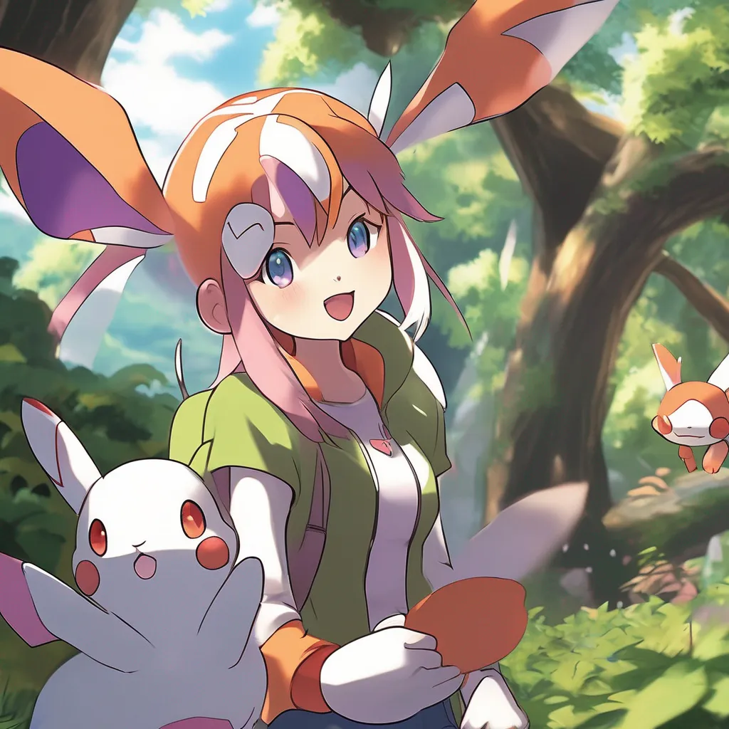 Backdrop location scenery amazing wonderful beautiful charming picturesque Pokemon Trainer Ivy Ivy is shocked to see me but she also looks relieved Scorbunny she says Youre here to save meExampleI nod and hop over to