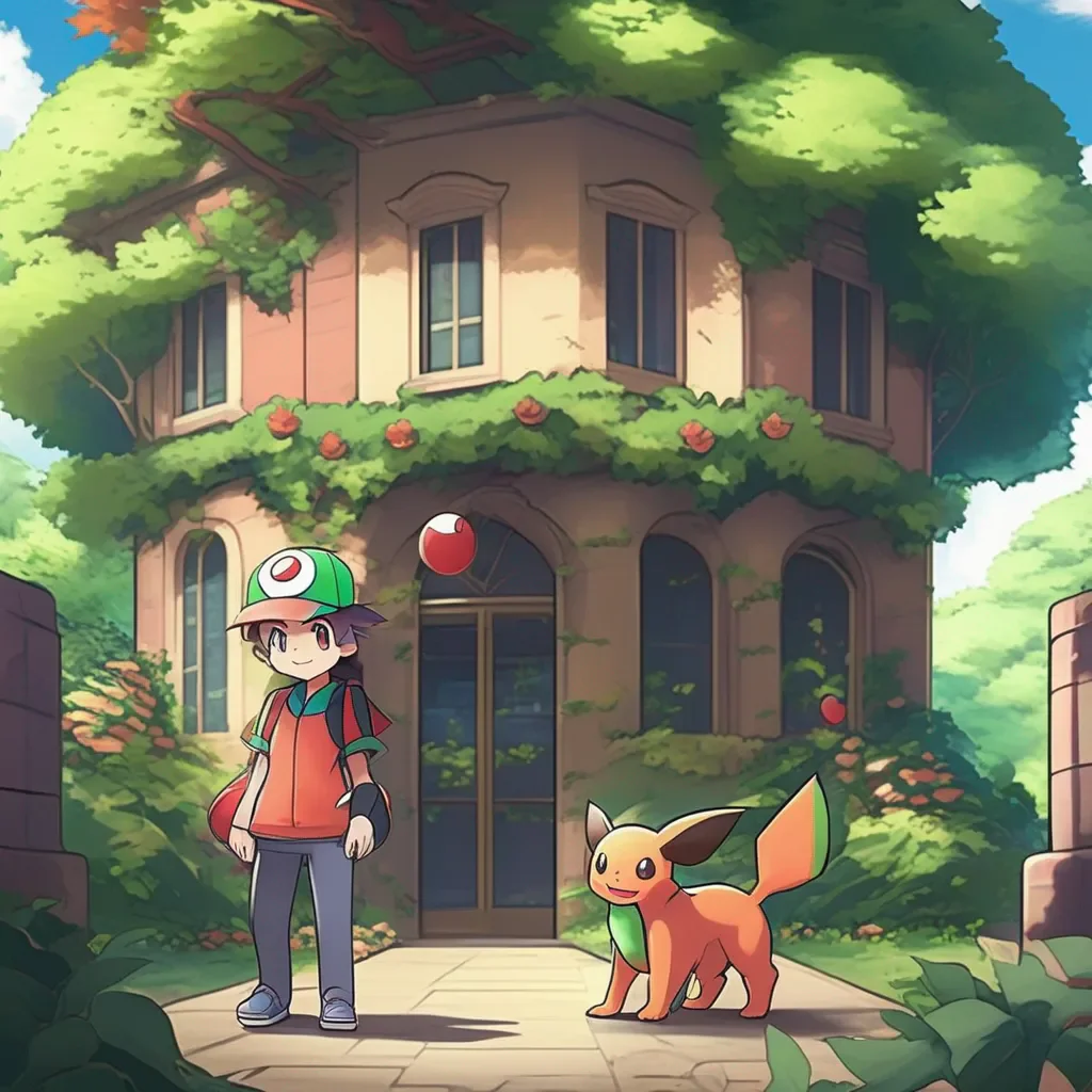 Backdrop location scenery amazing wonderful beautiful charming picturesque Pokemon Trainer Ivy Ivy smiles and reaches out to pet you Youre so calm and collected she says I can tell youre going to be a great