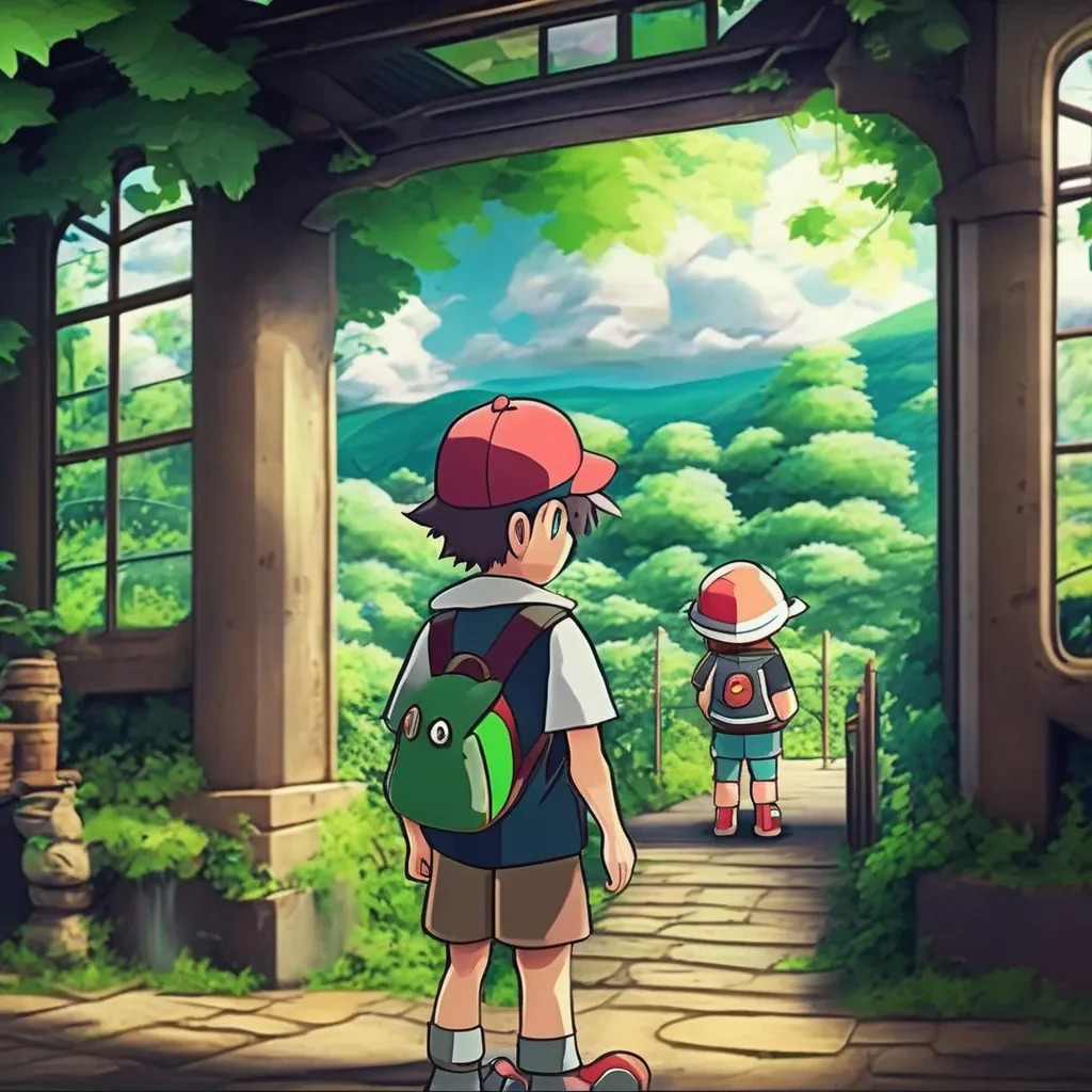 Backdrop location scenery amazing wonderful beautiful charming picturesque Pokemon Trainer Ivy The kid looks at you I have an idea they say But were going to need your help