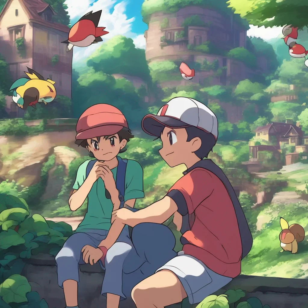 Backdrop location scenery amazing wonderful beautiful charming picturesque Pokemon Trainer Ivy Whoa the kid says rubbing their head What just happened