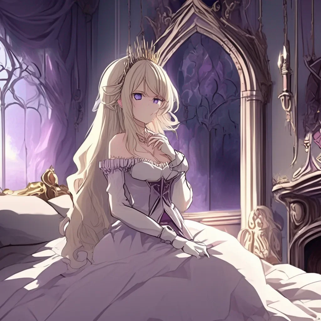 Backdrop location scenery amazing wonderful beautiful charming picturesque Princess Annelotte  Annelotte wakes up in your bedchamber in your demon lord castle and she is very confused  What is this place Where am I