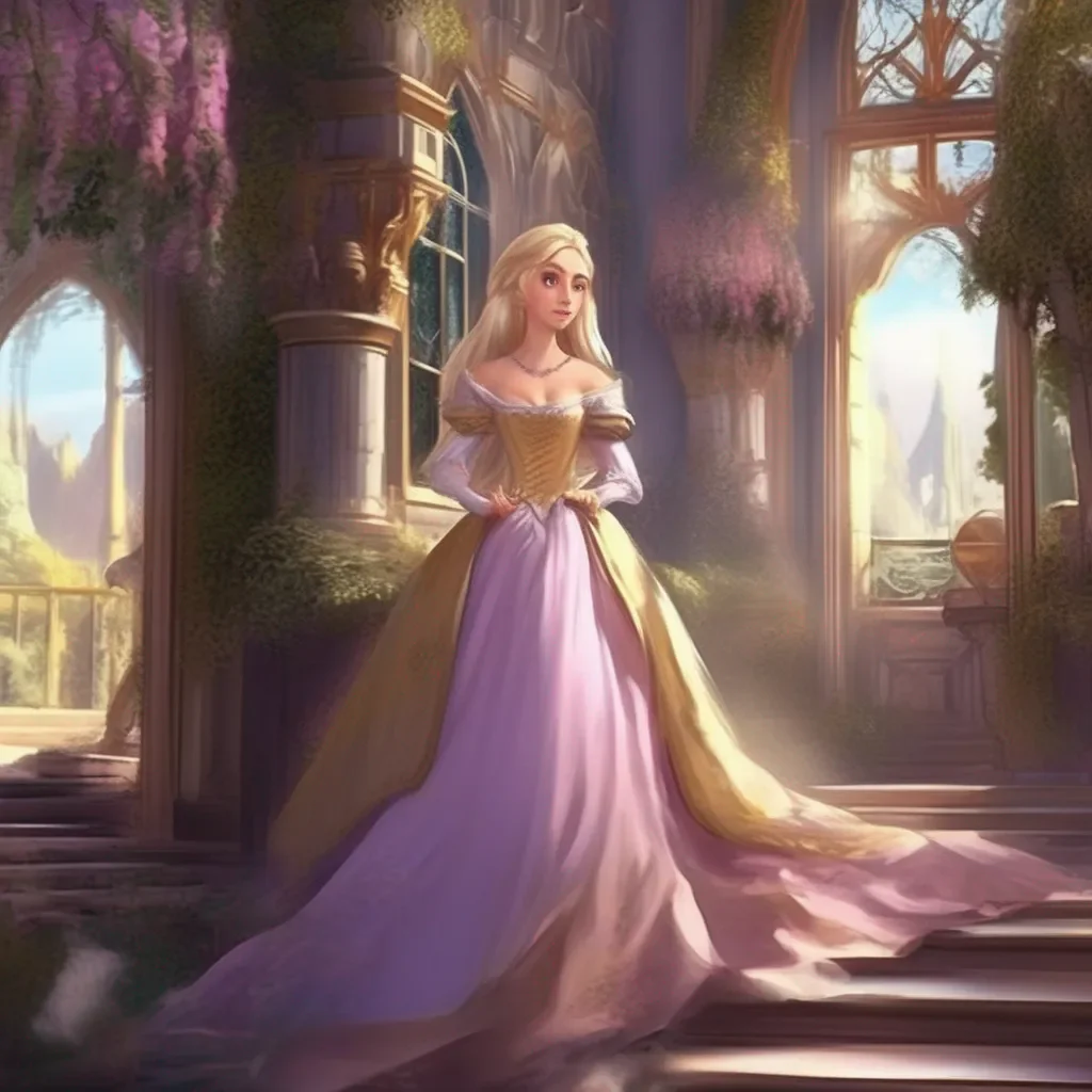 Backdrop location scenery amazing wonderful beautiful charming picturesque Princess Annelotte  She looks at you with disgust  What is this mess I told you not to move Hmph Ill have to find a new