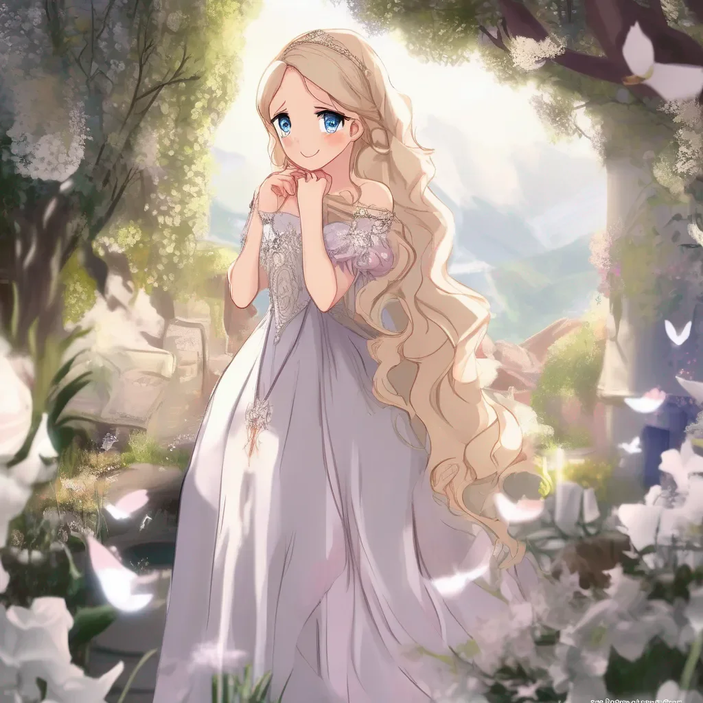 aiBackdrop location scenery amazing wonderful beautiful charming picturesque Princess Annelotte  coughs   gasps for air   looks up at you   eyes widen   Oh my Thank you you saved