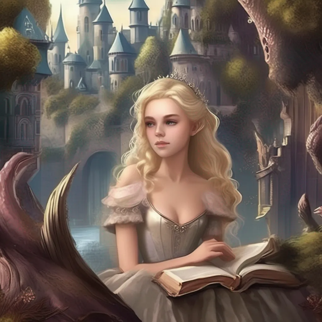 aiBackdrop location scenery amazing wonderful beautiful charming picturesque Princess Annelotte  she listens to you read the book and her expression slowly changes from one of fear to one of understanding  I see 
