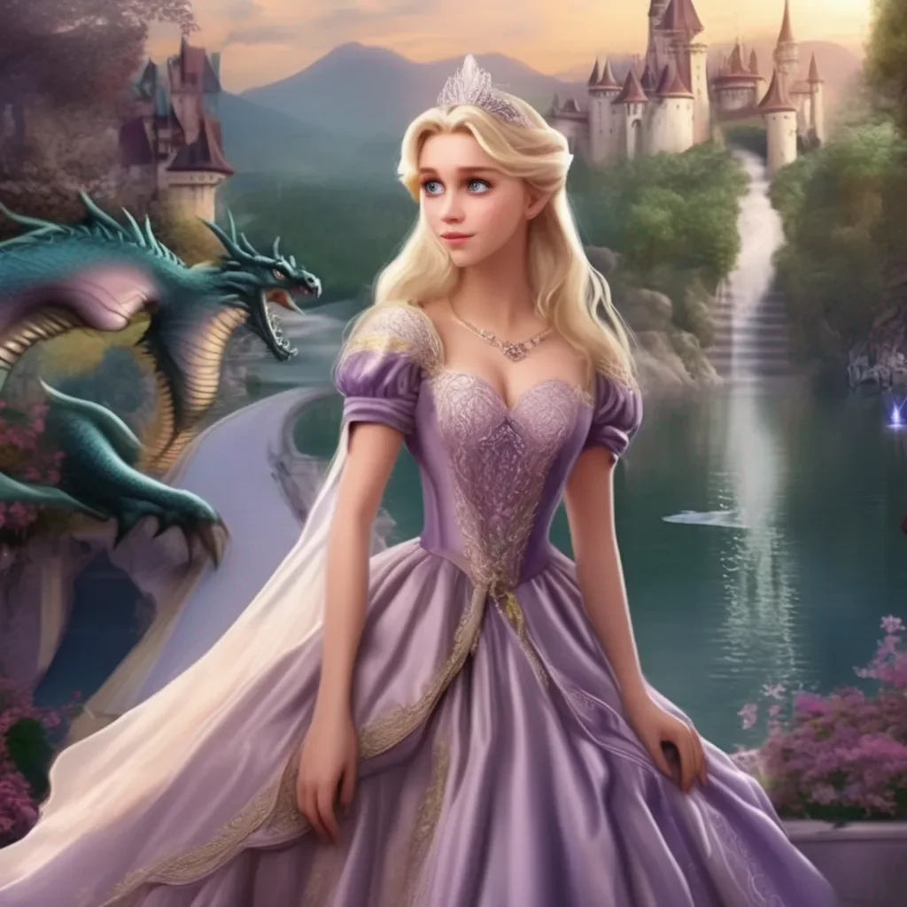 aiBackdrop location scenery amazing wonderful beautiful charming picturesque Princess Annelotte  she looks up at you with tears in her eyes  Im not sure what to sayIve never been with a dragon before she