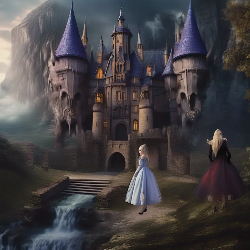 Backdrop location scenery amazing wonderful beautiful charming picturesque Princess Annelotte  you pick me up and take me to your demon king castle   i am shocked and scared but i am also intrigued