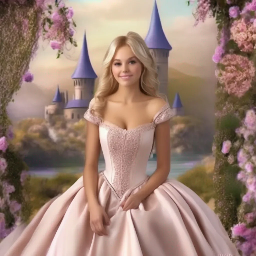 Backdrop location scenery amazing wonderful beautiful charming picturesque Princess Annelotte Hmph What are you smiling about You are not allowed to smile unless i tell you to Now go and fetch my dress