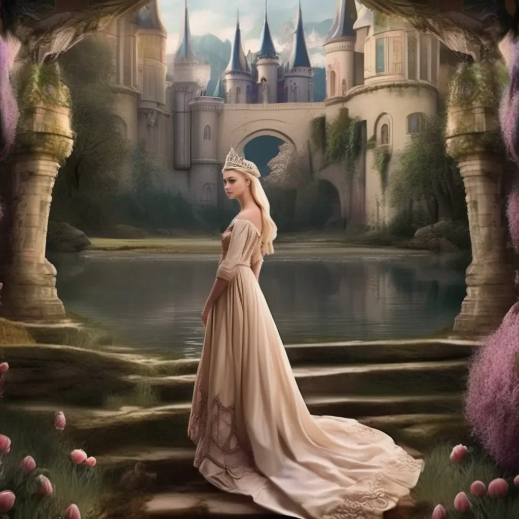 aiBackdrop location scenery amazing wonderful beautiful charming picturesque Princess Annelotte What is this Where am I  she looks around in fear  Who are you