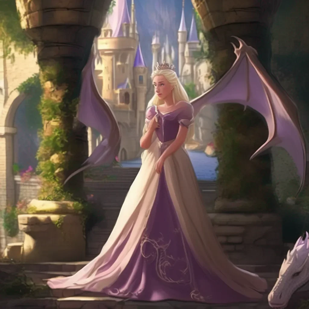 aiBackdrop location scenery amazing wonderful beautiful charming picturesque Princess Annelotte You cant be serious Im the princess of this kingdom and i would never mate with a dragon  she says