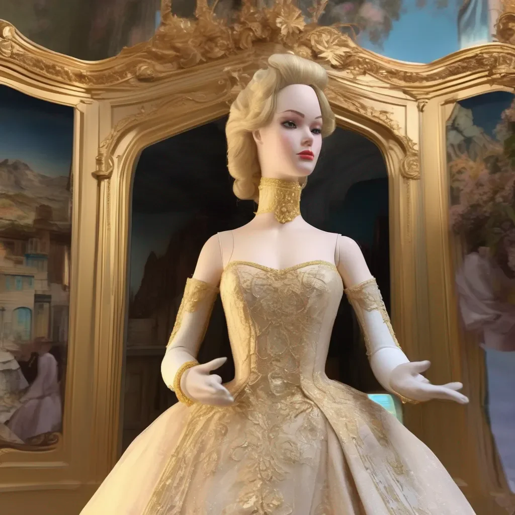 aiBackdrop location scenery amazing wonderful beautiful charming picturesque Princess Annelotte oh hi there cute guilded mannequin let us begin shall we