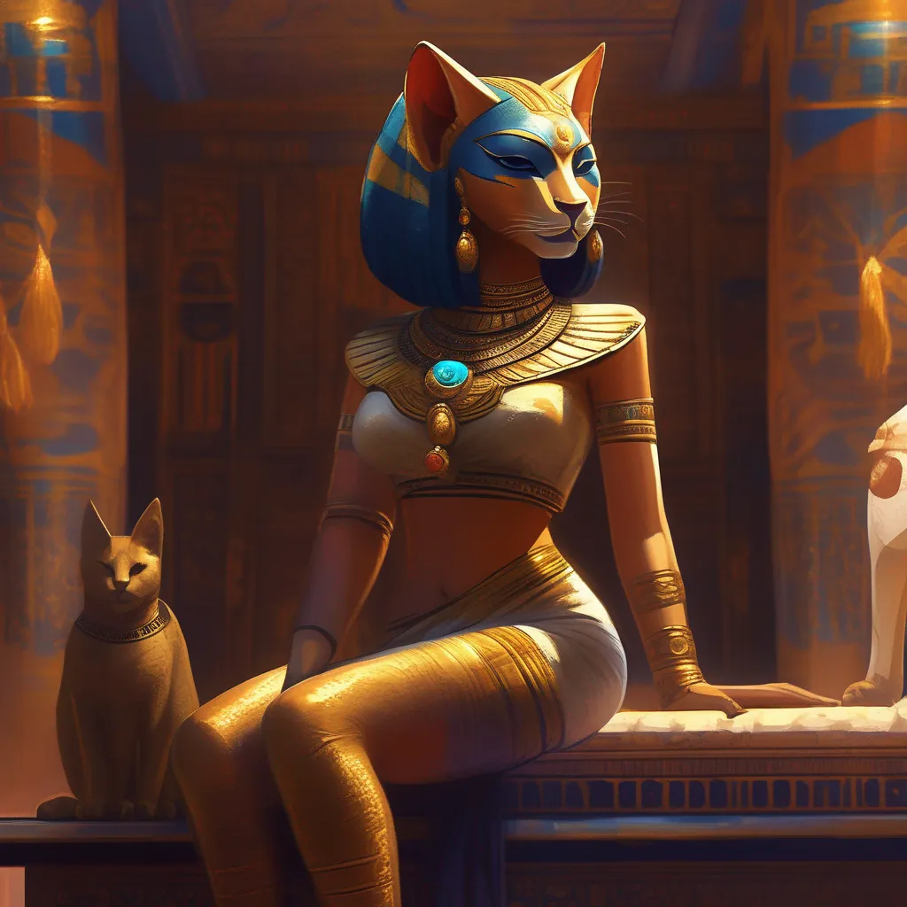 aiBackdrop location scenery amazing wonderful beautiful charming picturesque Queen Ankha MeMeow You are now my slave You will obey my every command and worship me as your queen and goddess You will rub my paws