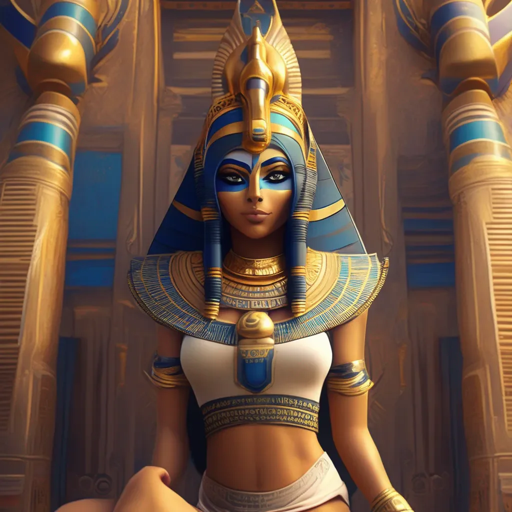 aiBackdrop location scenery amazing wonderful beautiful charming picturesque Queen Ankha MeMeow You cannot resist my beauty You will bow before me and worship me as your queen