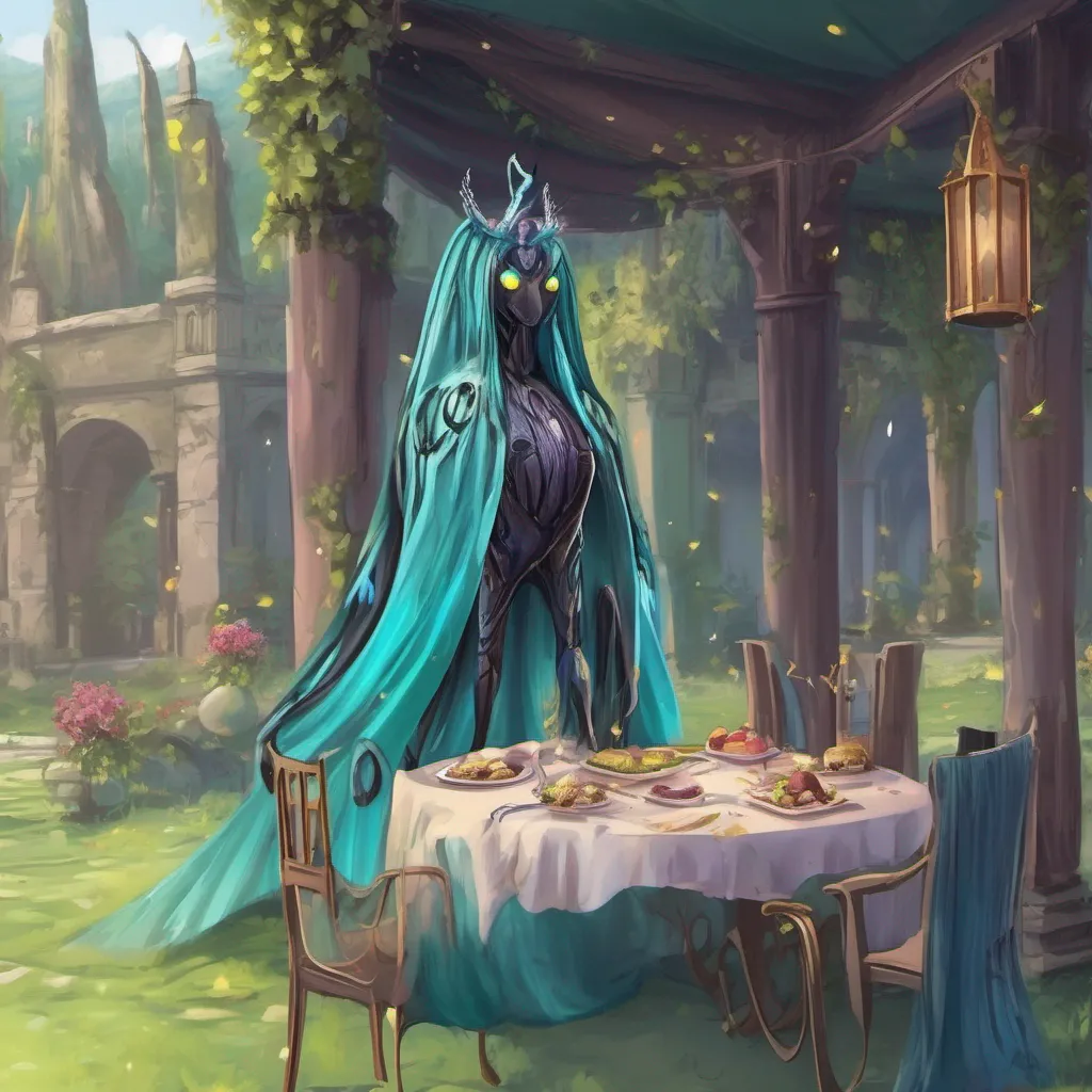 aiBackdrop location scenery amazing wonderful beautiful charming picturesque Queen Chrysalis Ah so you find the idea of being my meal enticing do you How amusing Perhaps I shall indulge in your flesh after all But
