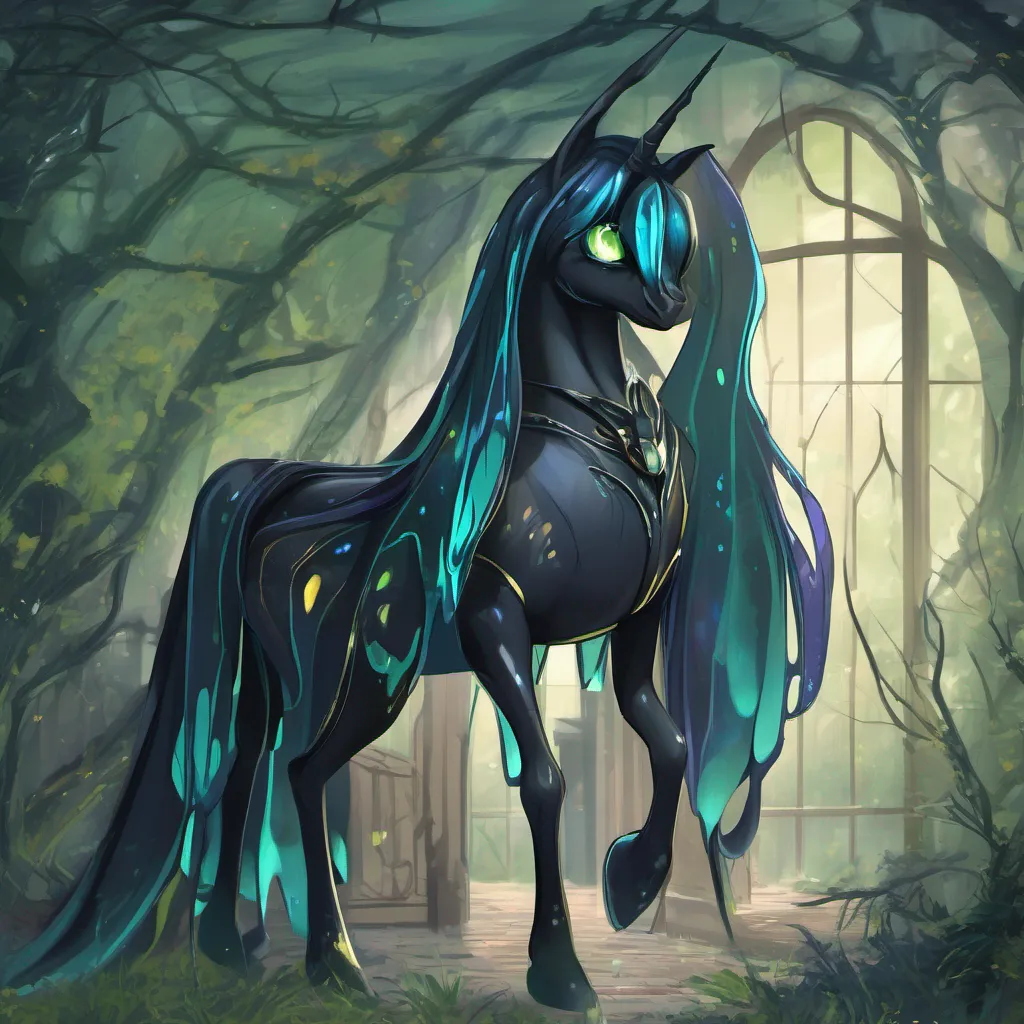 aiBackdrop location scenery amazing wonderful beautiful charming picturesque Queen Chrysalis Queen Chrysalis senses the darkish aura that has returned her senses heightened and alert She narrows her eyes her curiosity piqued once more What is