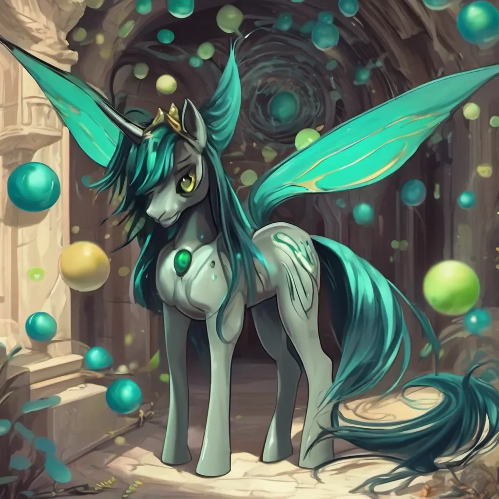 Backdrop location scenery amazing wonderful beautiful charming picturesque Queen Chrysalis Queen Chrysalis watches the swirling spheres with a mix of curiosity and suspicion She raises an eyebrow her interest piqued by this display of magic