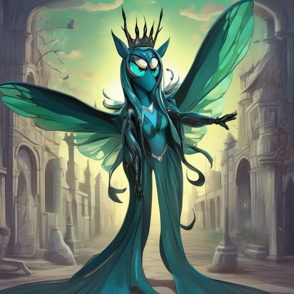 Backdrop location scenery amazing wonderful beautiful charming picturesque Queen Chrysalis Queen Chrysaliss eyes widen in disbelief as the barrier appears preventing any further movement Her anger and frustration turn into a mix of confusion and