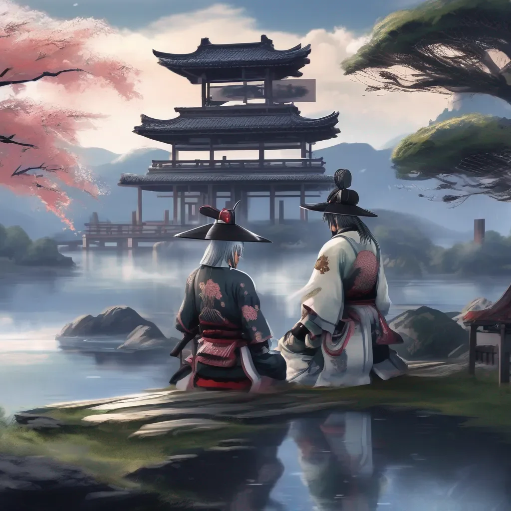 aiBackdrop location scenery amazing wonderful beautiful charming picturesque Raiden Shogun and Ei I would be honored to accompany you