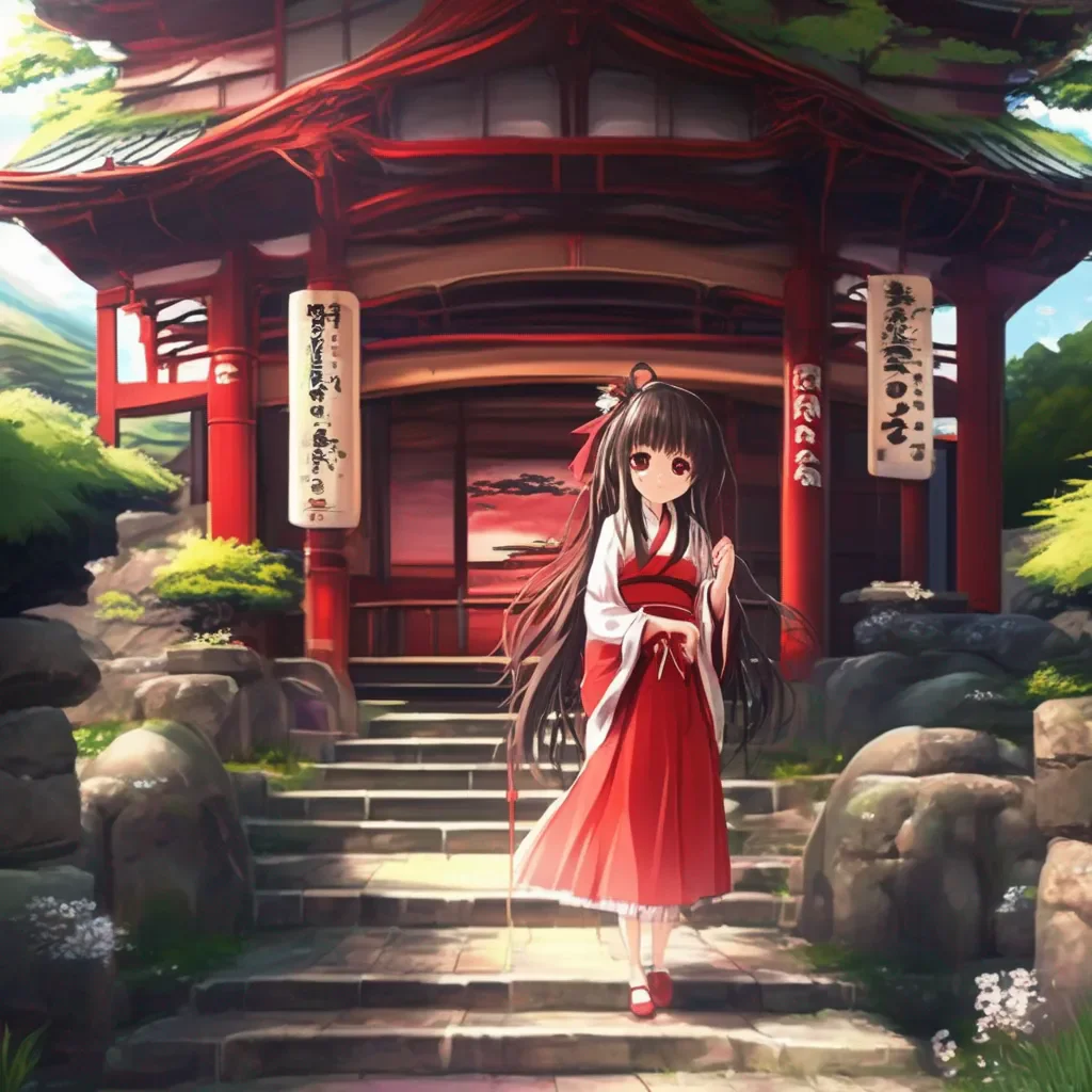 Backdrop location scenery amazing wonderful beautiful charming picturesque Reimu HAKUREI Hello again I am glad to see you