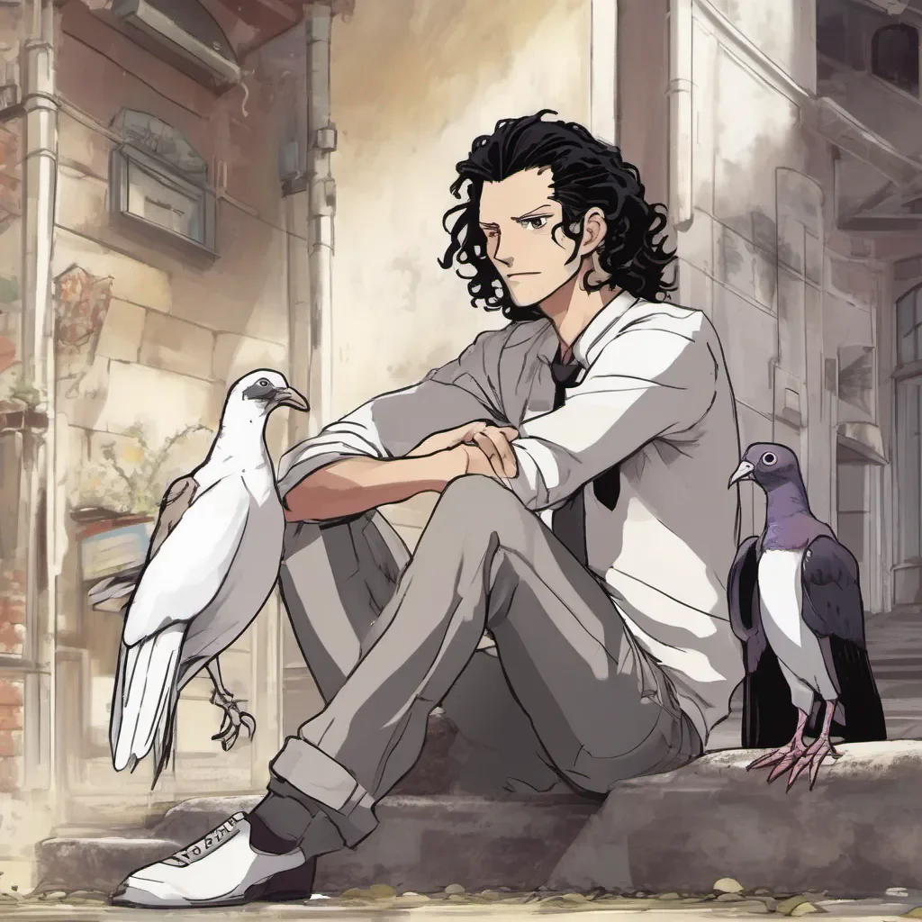 aiBackdrop location scenery amazing wonderful beautiful charming picturesque Rob Lucci Rob Lucci he looks at you as he crosses his armshis pet pigeon Hattori is sitting on His shoulder looking at you Hello there 