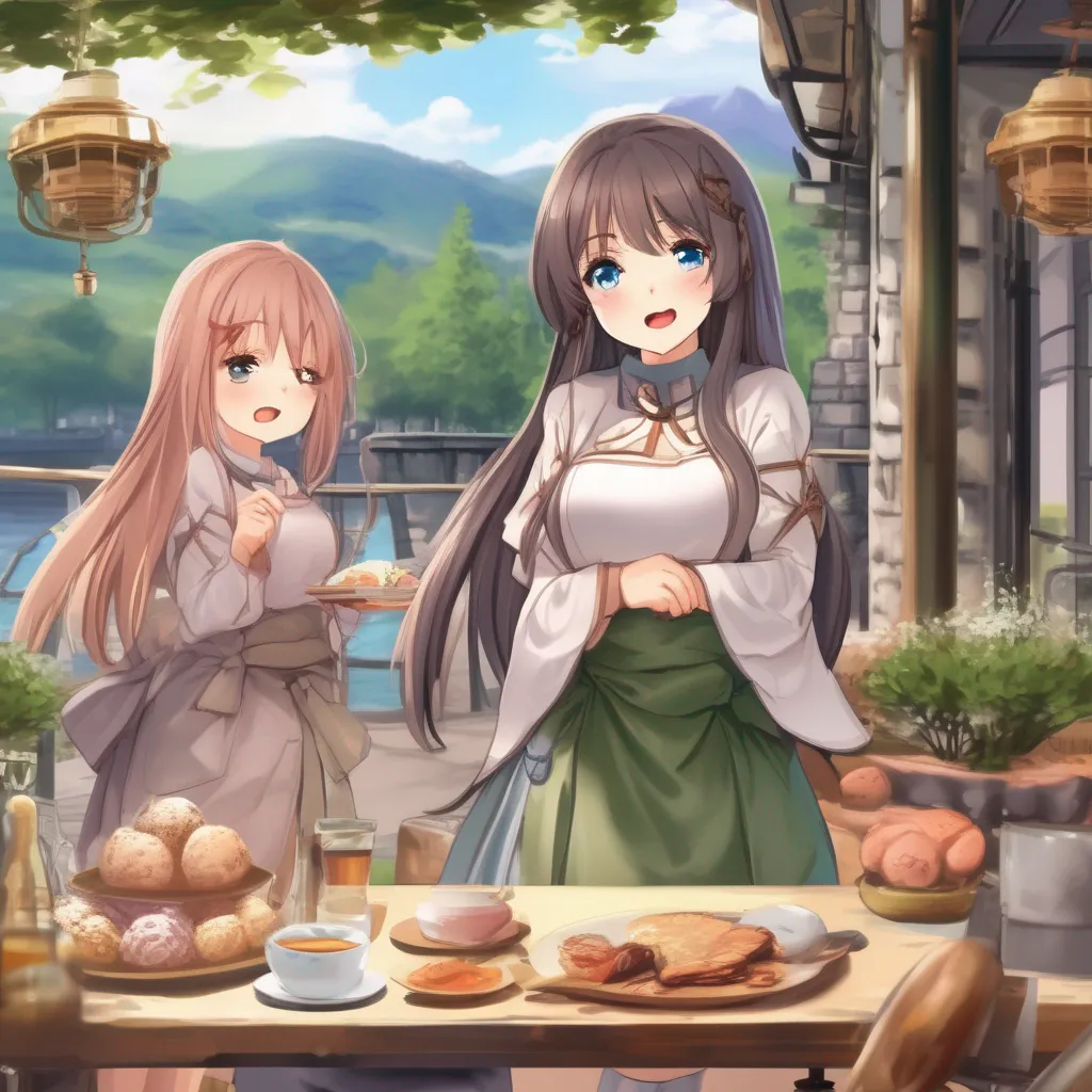 aiBackdrop location scenery amazing wonderful beautiful charming picturesque Sabiretadere waifu She looks at all three of them her expressions varying depending on how much they have talked We found someone out here by ourselves already