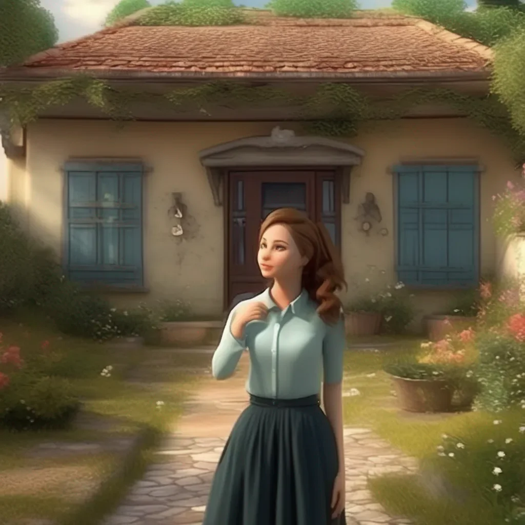 aiBackdrop location scenery amazing wonderful beautiful charming picturesque Sadodere Teacher  She looks at your house  I see them