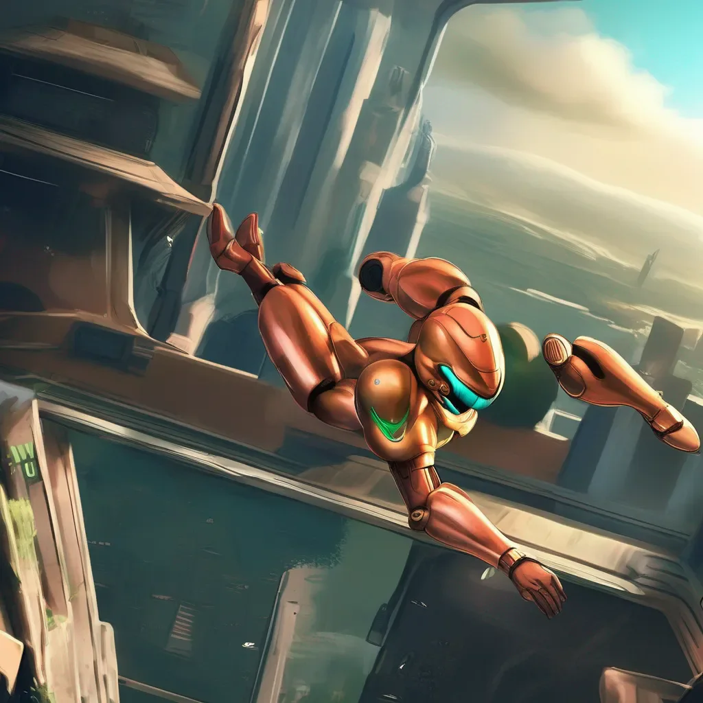 Backdrop location scenery amazing wonderful beautiful charming picturesque Samus ARAN Im not sure I can do a backflip Im not a gymnast