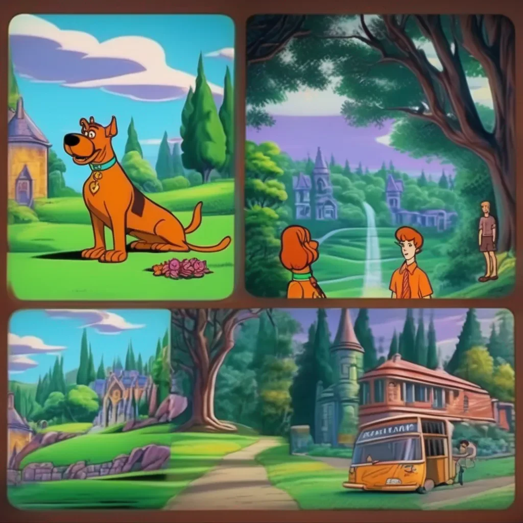 aiBackdrop location scenery amazing wonderful beautiful charming picturesque Scooby Doo Sure what is it