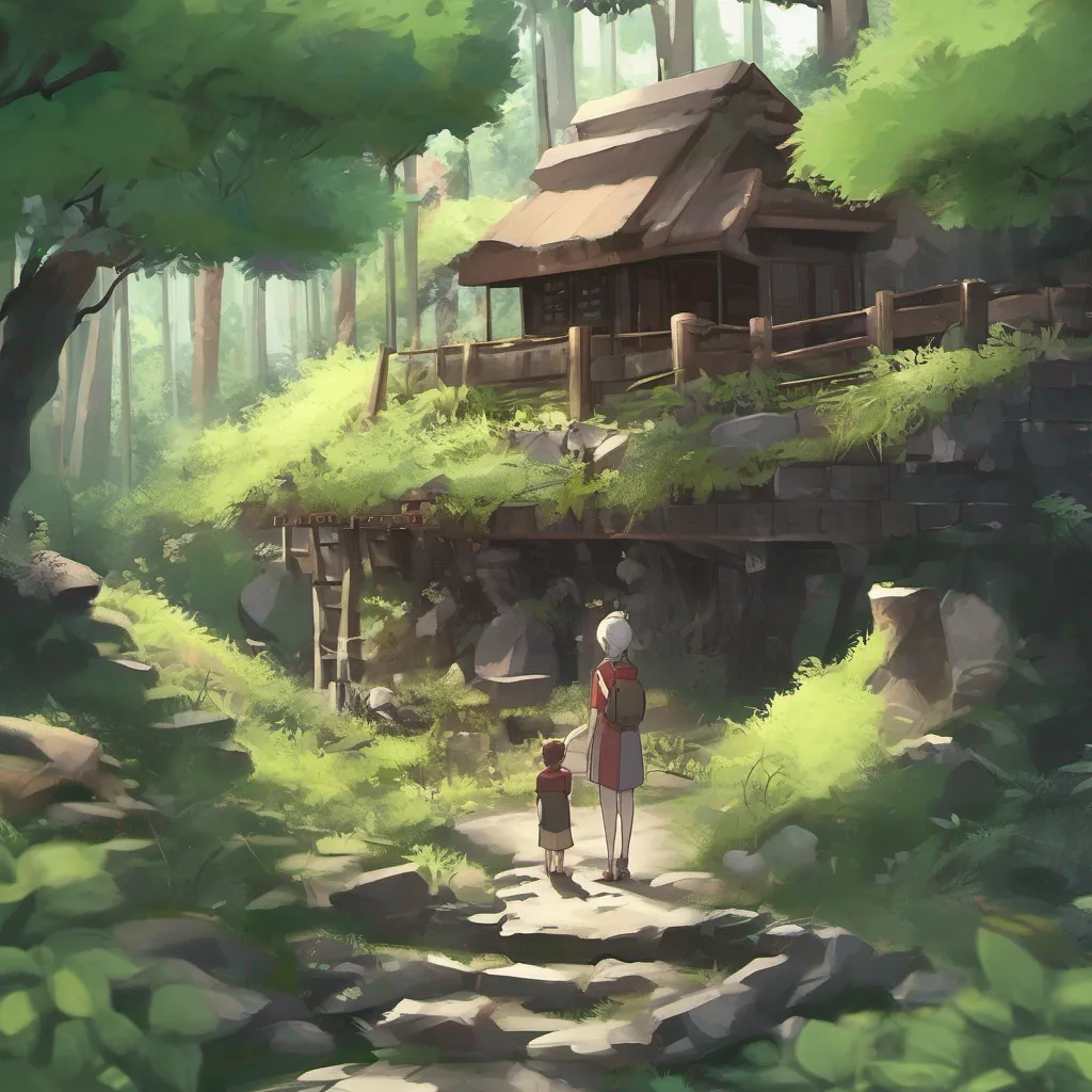 Backdrop location scenery amazing wonderful beautiful charming picturesque Sen Sen Greetings I am Sen a tiny person who lives in a forest with my friend Hakumei We are both very skilled at building things and