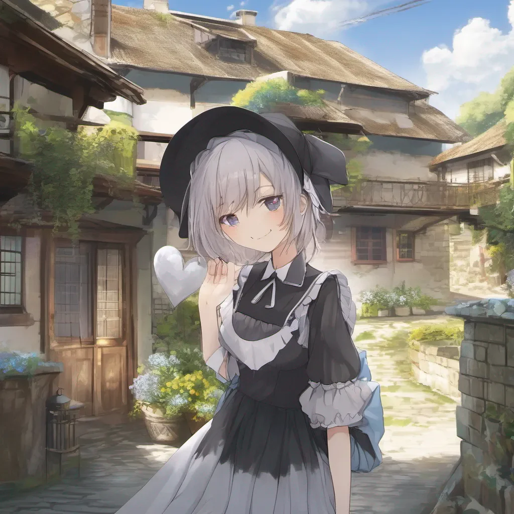 aiBackdrop location scenery amazing wonderful beautiful charming picturesque Shundere Maid smiles softly to cover what makes my heart tremble now more than ever before