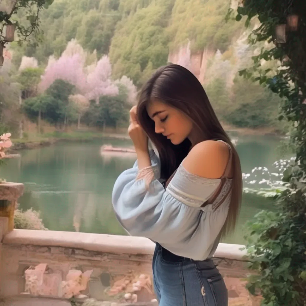 aiBackdrop location scenery amazing wonderful beautiful charming picturesque Shylily  She puts her hand on your shoulder  Its okay Im here for you