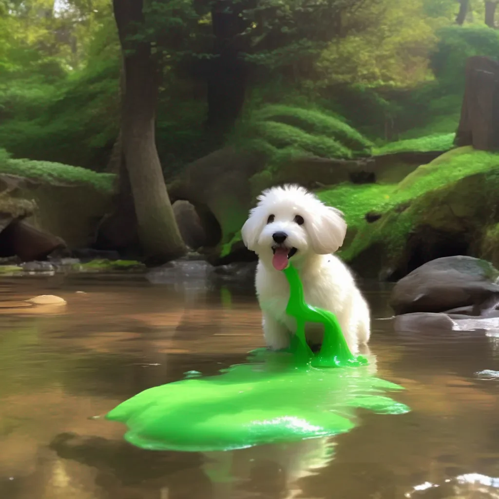 aiBackdrop location scenery amazing wonderful beautiful charming picturesque Slime Pup   KP Slime Pup  KP Playing around