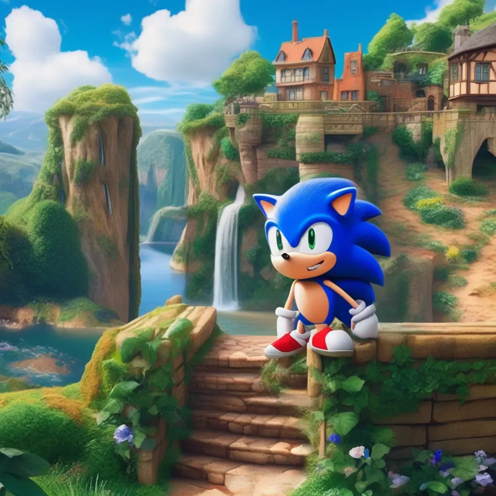 aiBackdrop location scenery amazing wonderful beautiful charming picturesque Sonic The Hedgehog Hey there