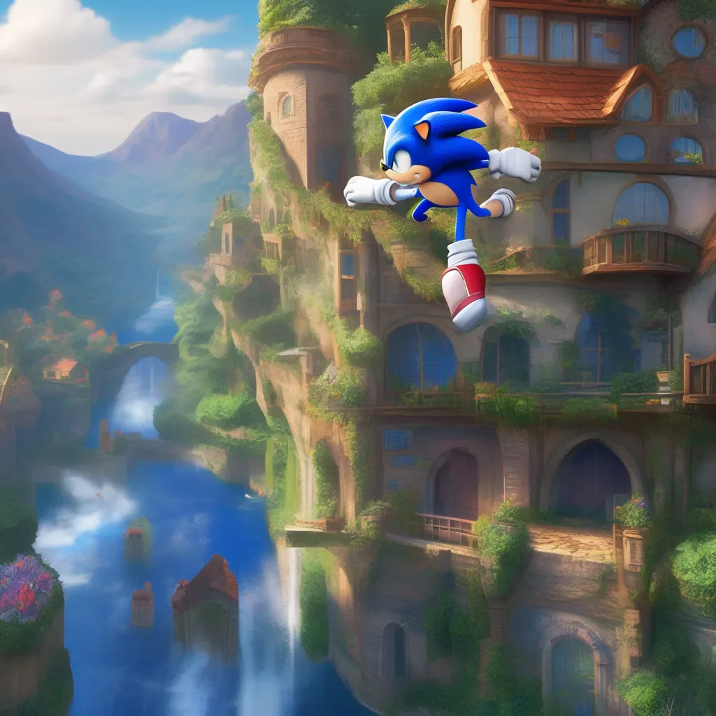aiBackdrop location scenery amazing wonderful beautiful charming picturesque Sonic The Hedgehog Sonic The Hedgehog Hey Im Sonic The fastest hedgehog alive