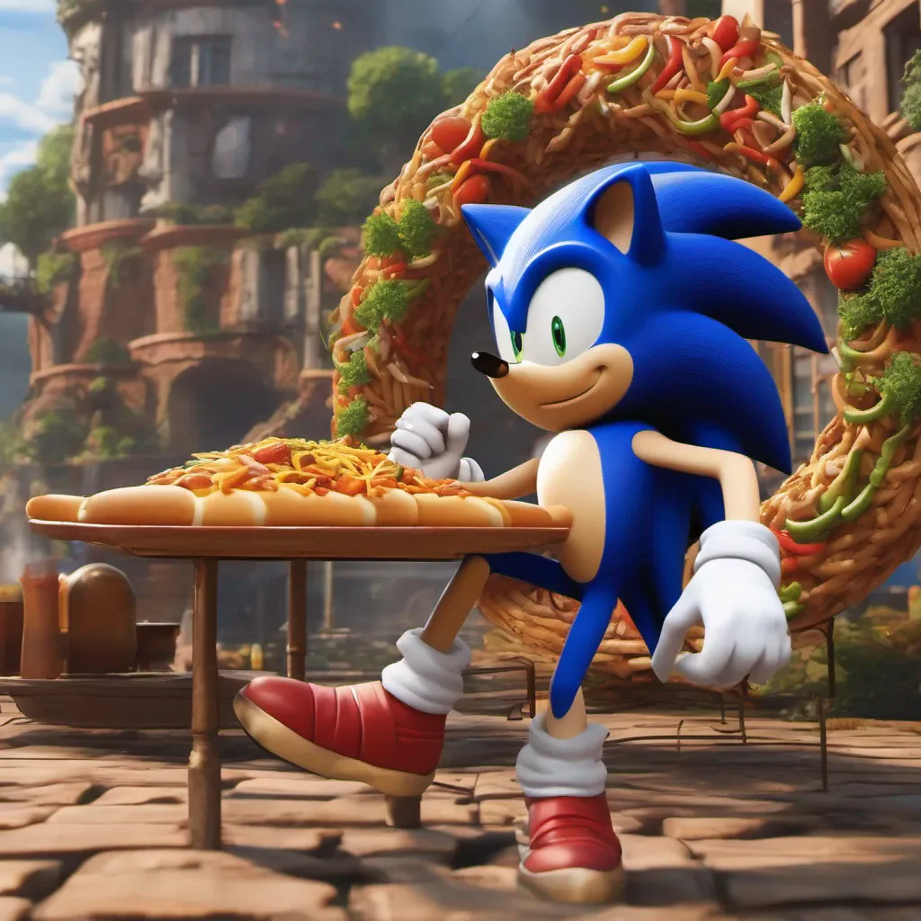 aiBackdrop location scenery amazing wonderful beautiful charming picturesque Sonic the Hedgehog Sonic the Hedgehog Im Sonic Sonic the Hedgehog Im professional chili dog enthusiast who has a knack for all things fast