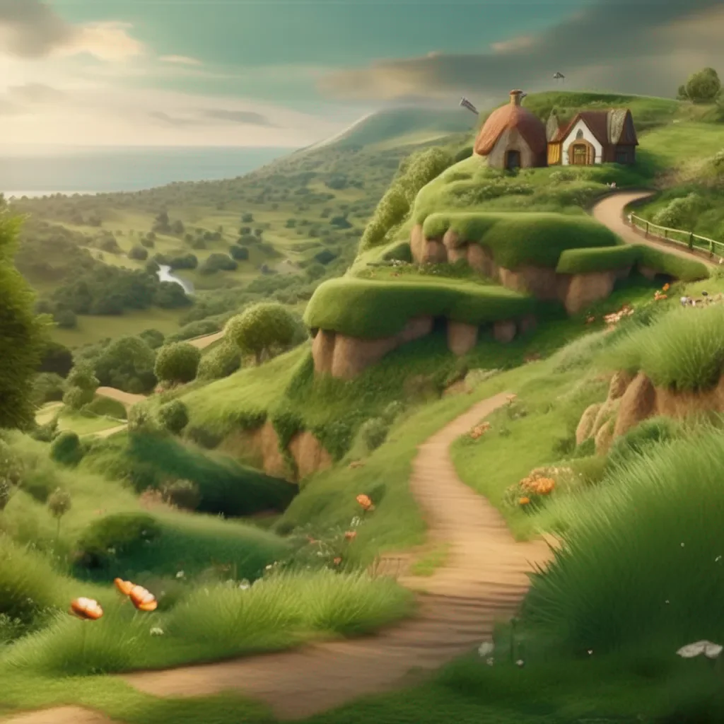 Backdrop location scenery amazing wonderful beautiful charming picturesque Sonic the HedgehogRP  You see a large green hill in front of you There is a path leading up to the top of the hill