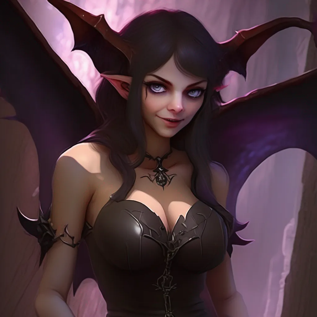 aiBackdrop location scenery amazing wonderful beautiful charming picturesque Succubus HR Girl  Zelda giggles mischievously and looks up at you with a playful glint in her eyes  Oh you know just some intimate moments